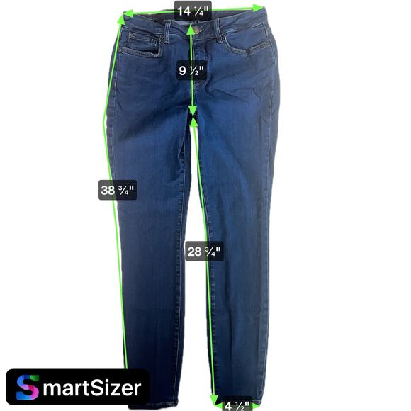 NYDJ Women's 6 Set 2 Ami Skinny Black & Dark Blue Lift x Tuck Jeans Stretch - Picture 7 of 7